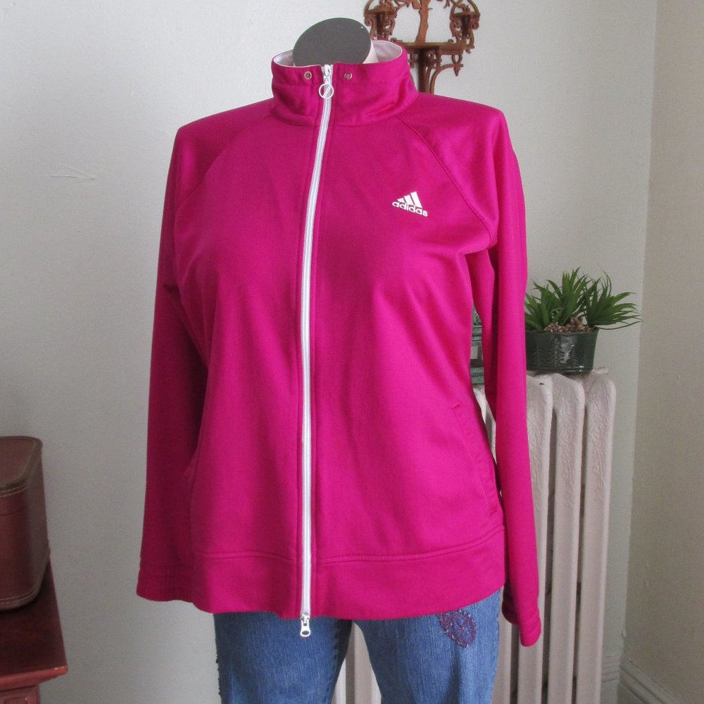Adidas Raspberry Two-way Zip Jacket